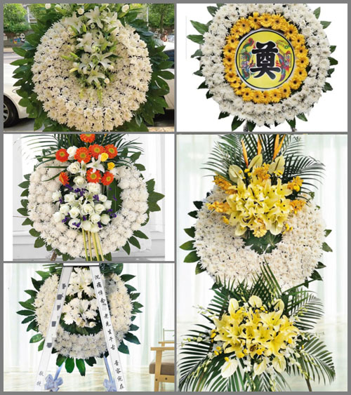 安徽安庆市宿松县程岭乡橙莲村花圈速递